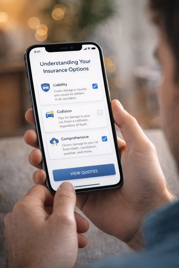 User easily հասկ understanding insurance options with clear and simple interface without confusion